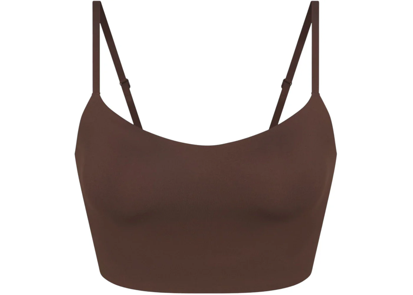Nike x SKIMS Women's Matte Cami Bra Top Dark Sepia