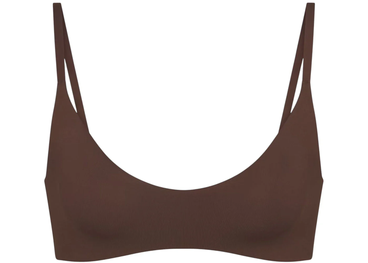 Nike x SKIMS Women's Matte Micro Scoop Bra Dark Sepia