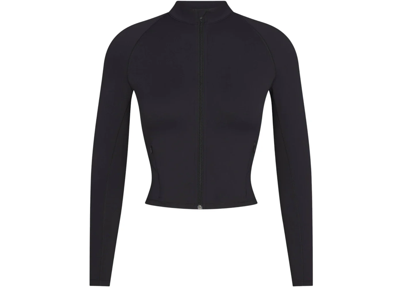 Nike x SKIMS Women's Matte Mock Neck Full Zip Jacket Obsidian