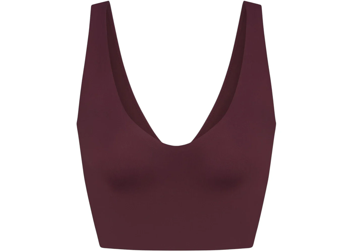 Nike x SKIMS Women's Matte V-Neck Bra Top Currant