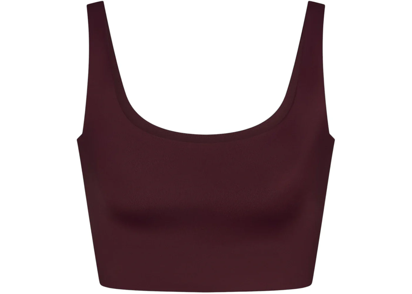 Nike x SKIMS Women's Shine Scoop Neck Bra Top Currant