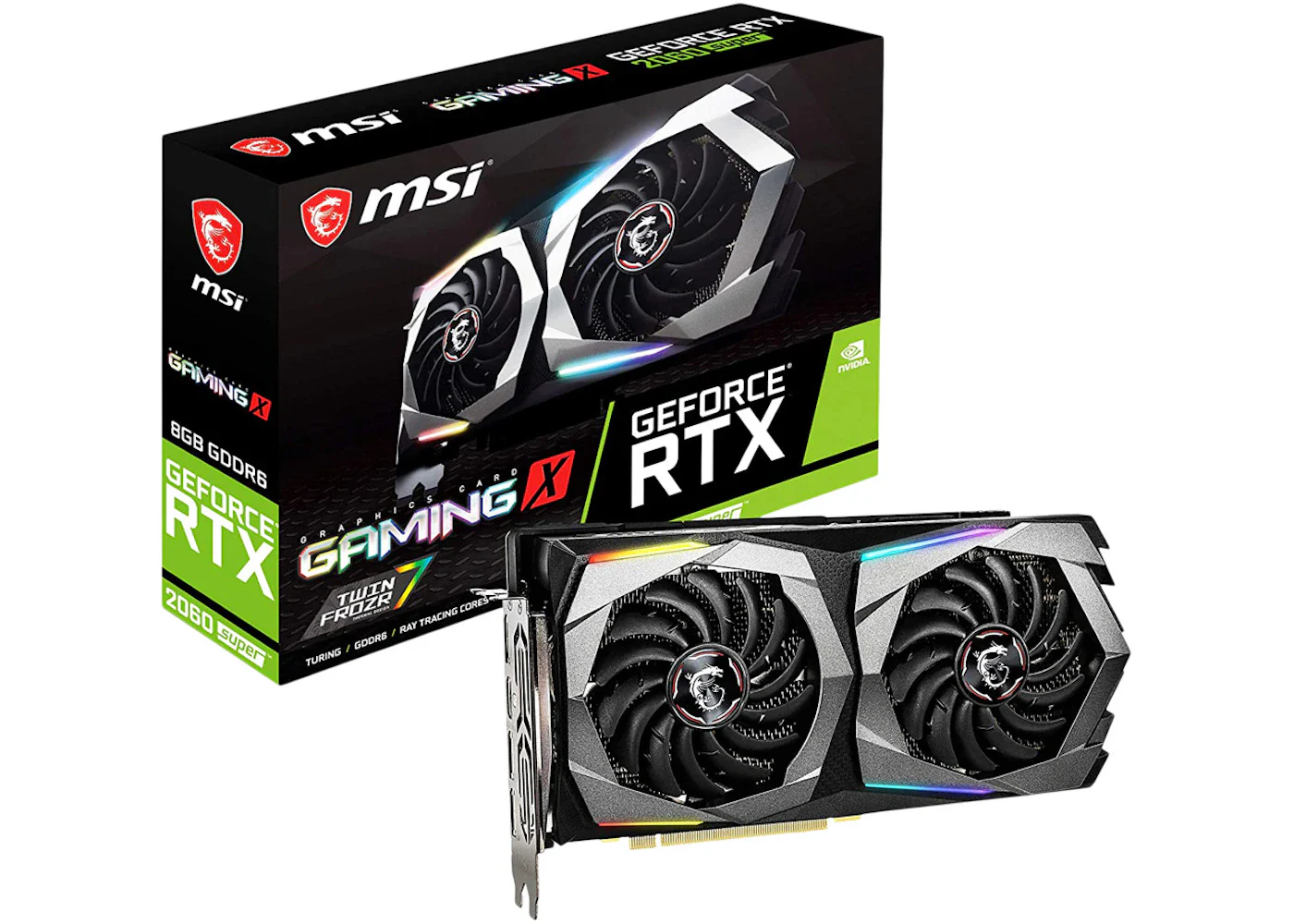 NVIDIA EVGA GeForce RTX 2060 SUPER GAMING X 8G OC Graphics Card