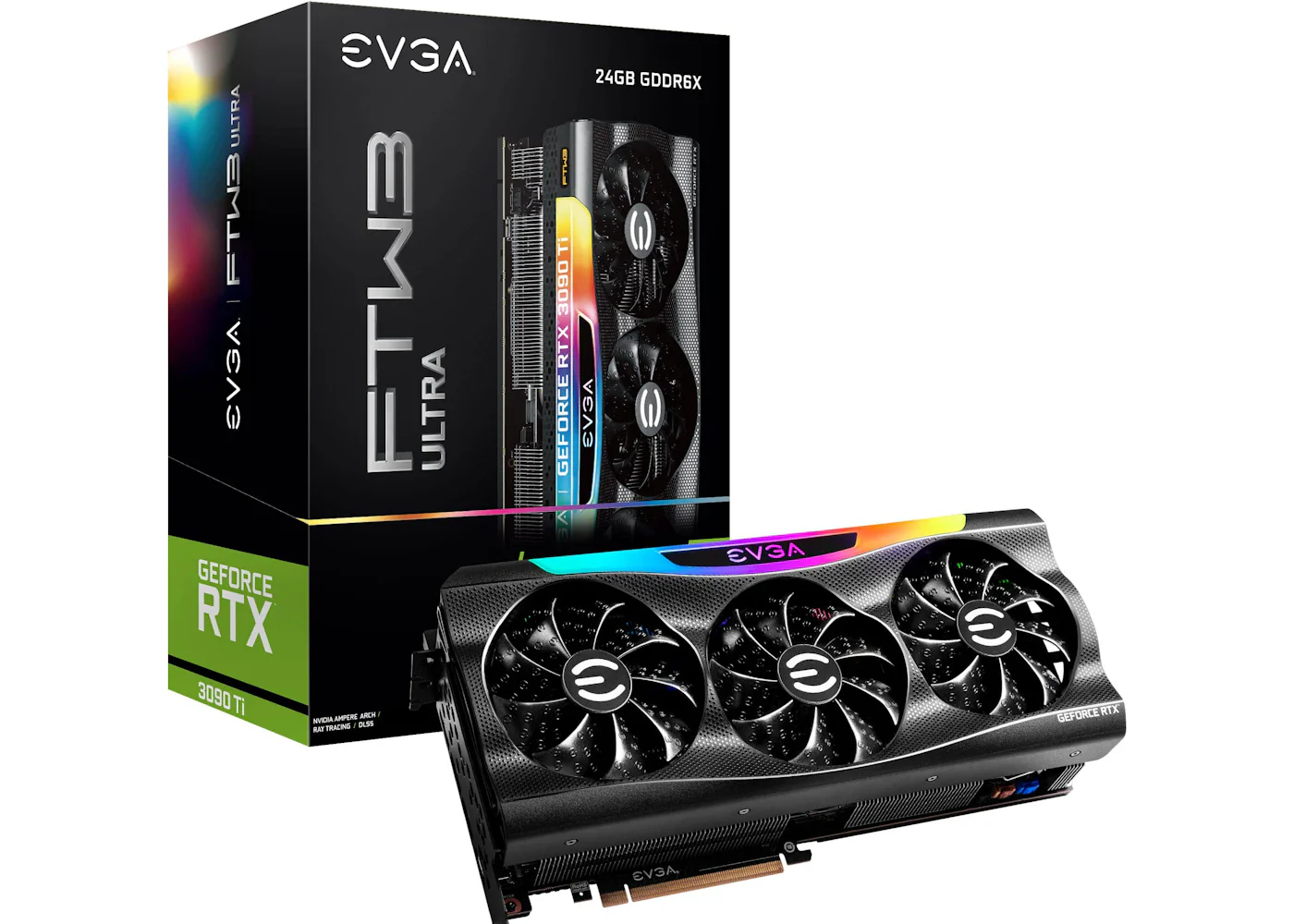 NVIDIA EVGA GeForce RTX 3090 Ti FTW3 ULTRA GAMING 24G Graphics Card 24G-P5-4985-KR