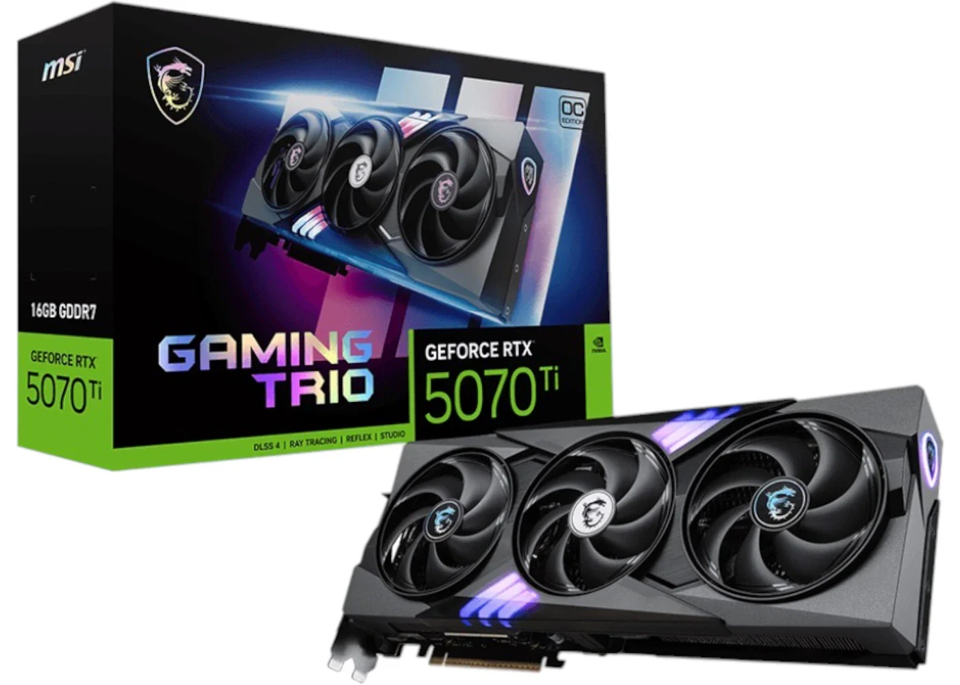 NVIDIA GeForce RTX 5070 Ti 16G GAMING TRIO OC plus