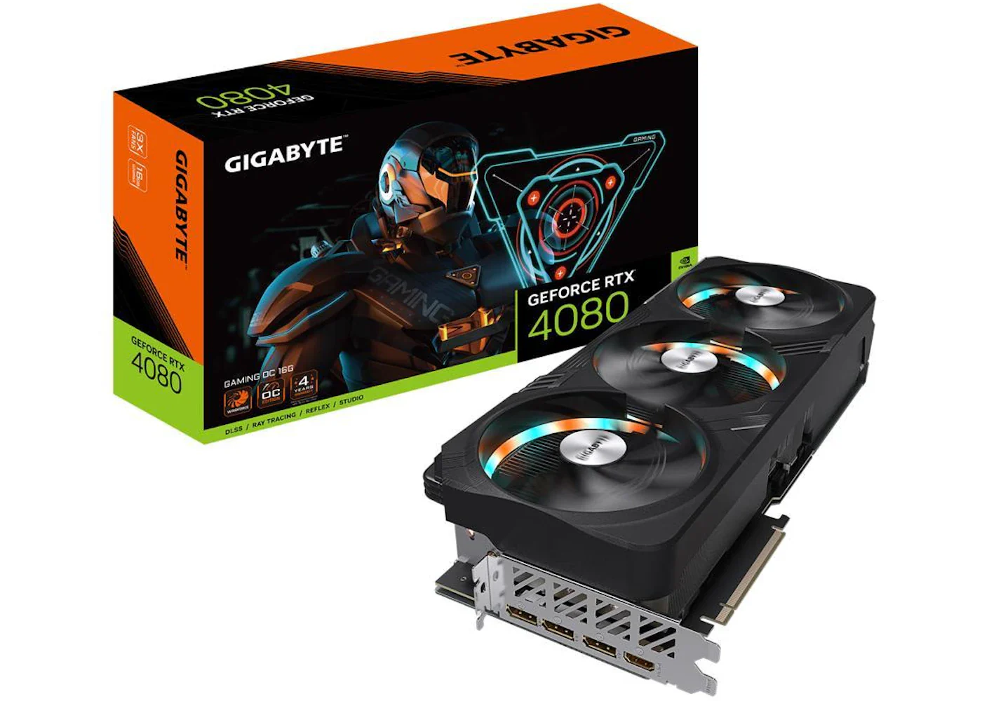 NVIDIA GIGABYTE Gaming GeForce RTX 4080 16GB OC Graphics Card GV-N4080GAMING OC-16GD