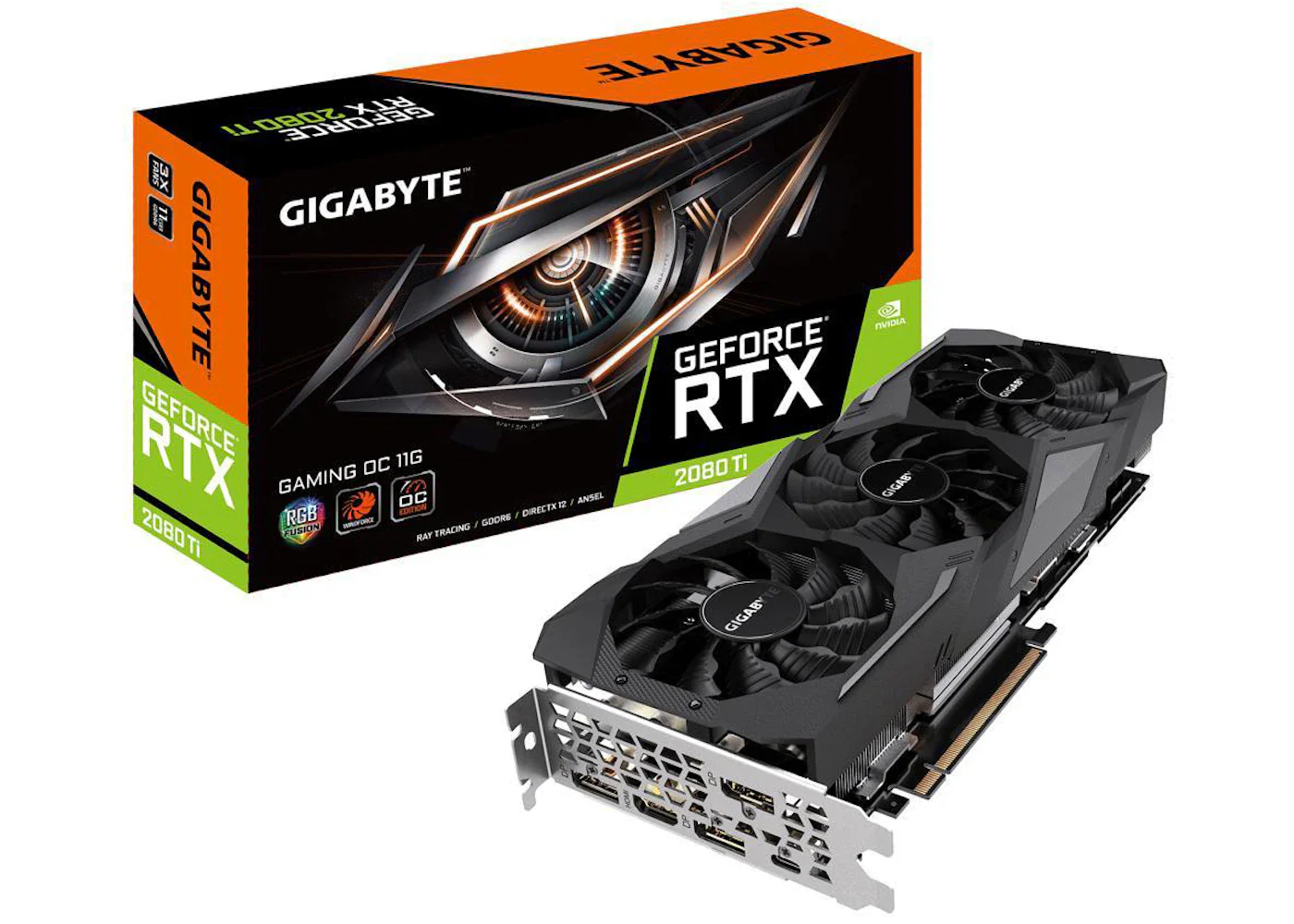 NVIDIA GIGABYTE GeForce RTX 2080 Ti GAMING 11G OC Graphics Card (GV-N208TGAMING OC-11GC)