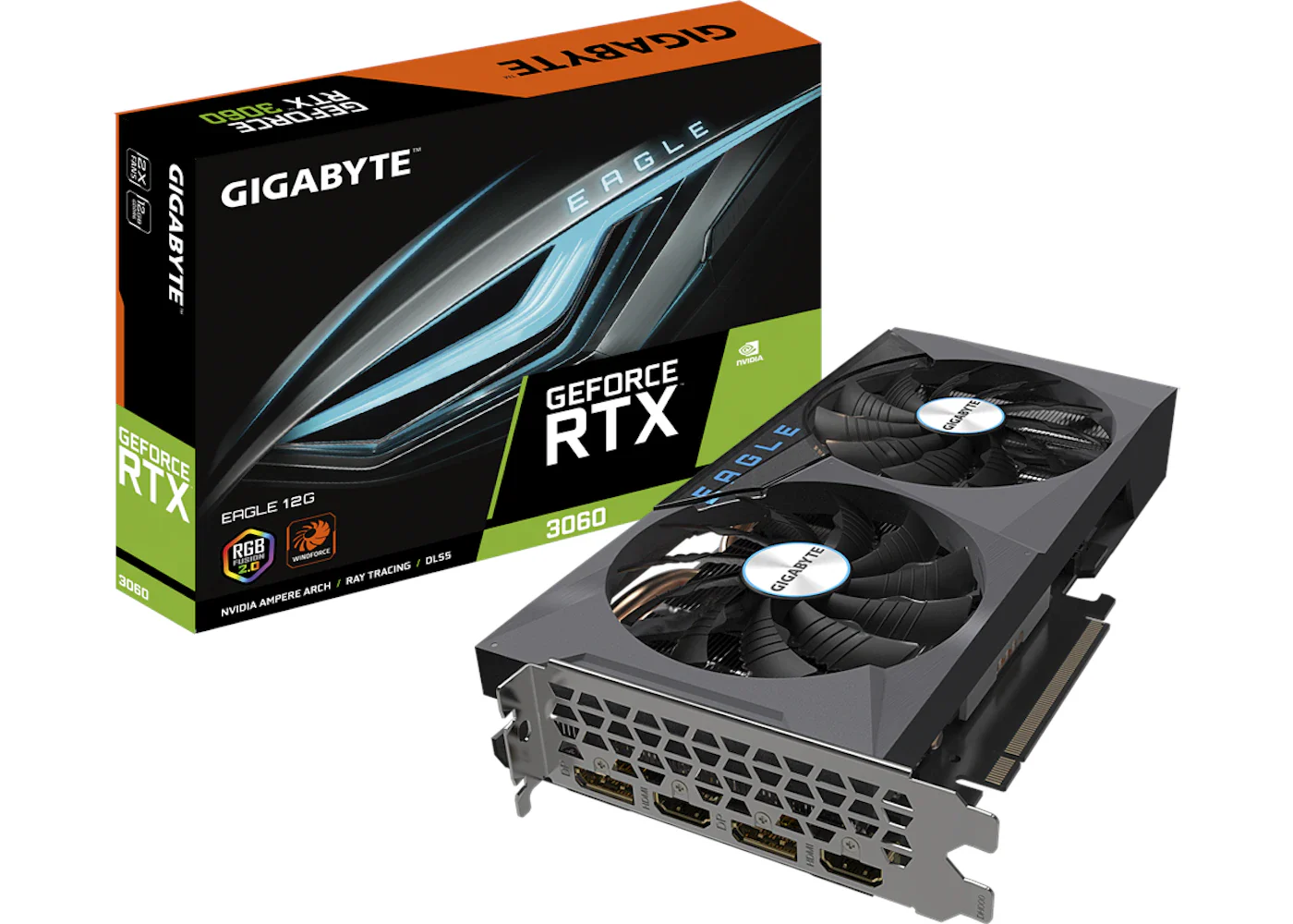 NVIDIA GIGABYTE GeForce RTX 3060 EAGLE 12G Graphics Card (GV-N3060EAGLE-12GD)