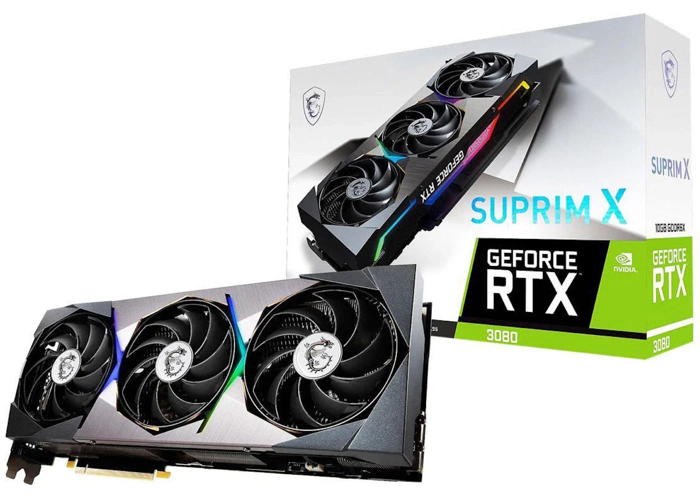 NVIDIA MSI GeForce RTX 3080 SUPRIM X 10G 10GB GDDR6X Graphics Card (RTX 3080 SUPRIM X 10G)