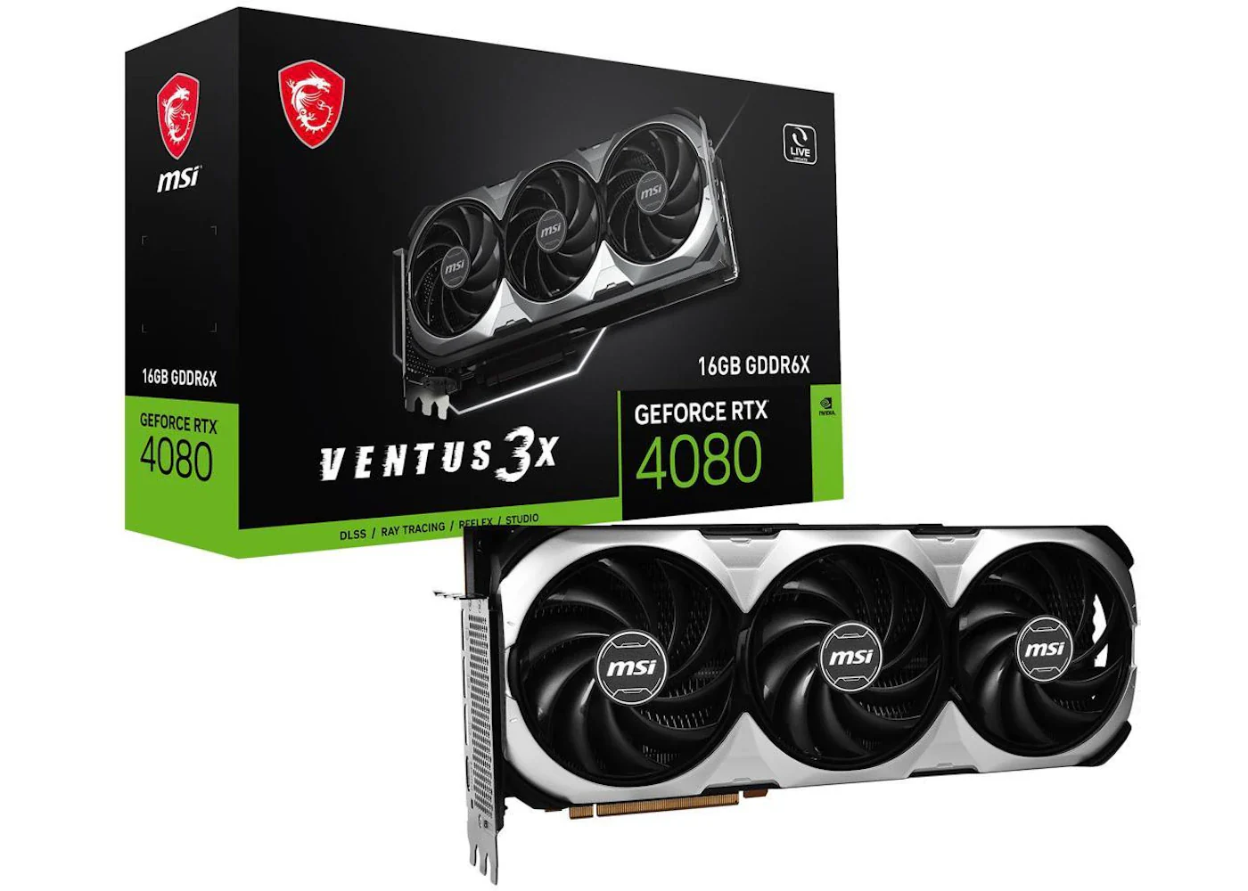 NVIDIA MSI GeForce RTX 4080 VENTUS 3X 16GB Graphics Card Graphics Card