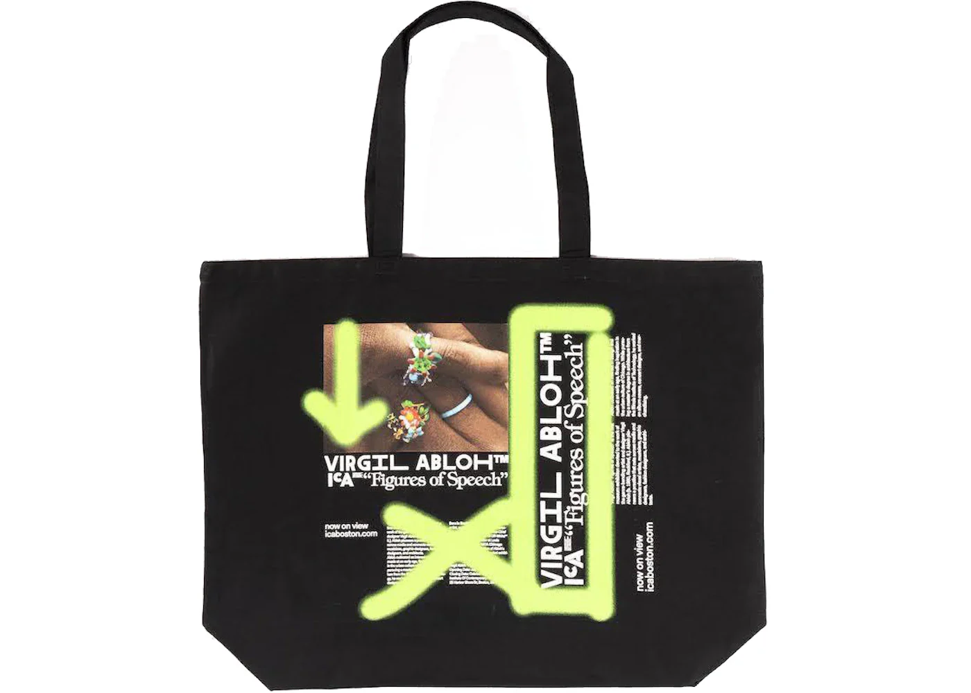 OFF-WHITE Virgil Abloh ICA Arrows Tote Black