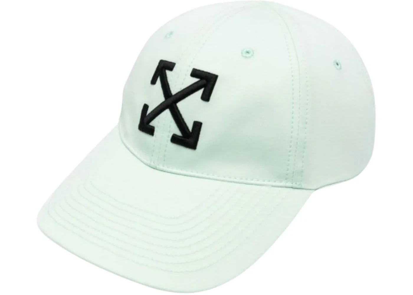 OFF-WHITE Women's Arrow Logo Baseball Cap Mint Cap Green