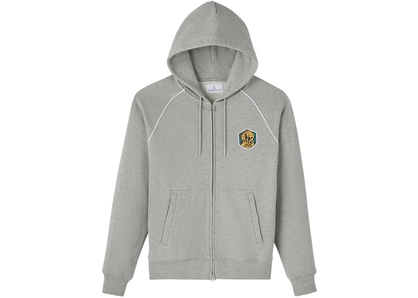 OVO Full-Zip Raglan Hoodie Heather Grey