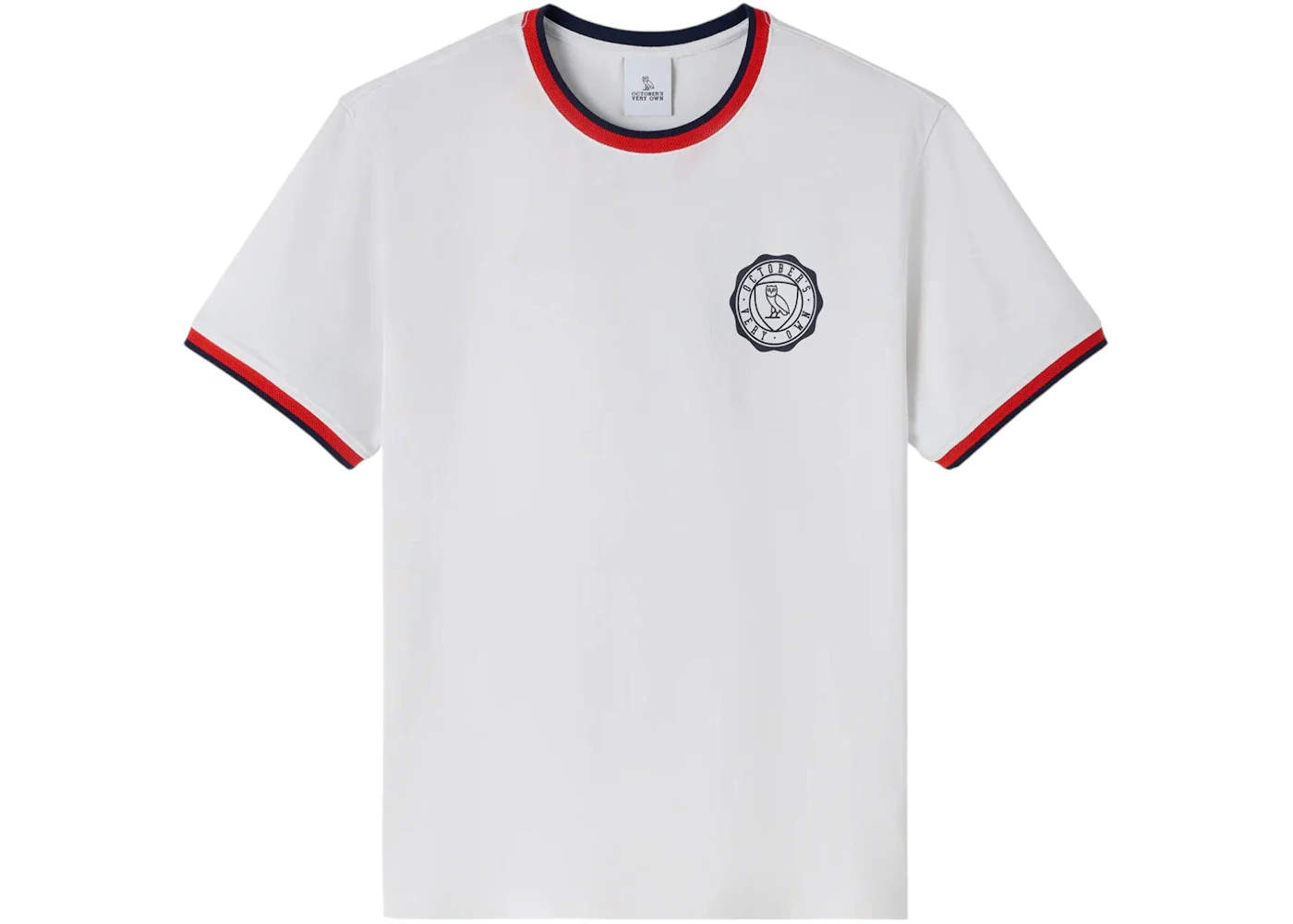 OVO Herringbone Rib T-Shirt White