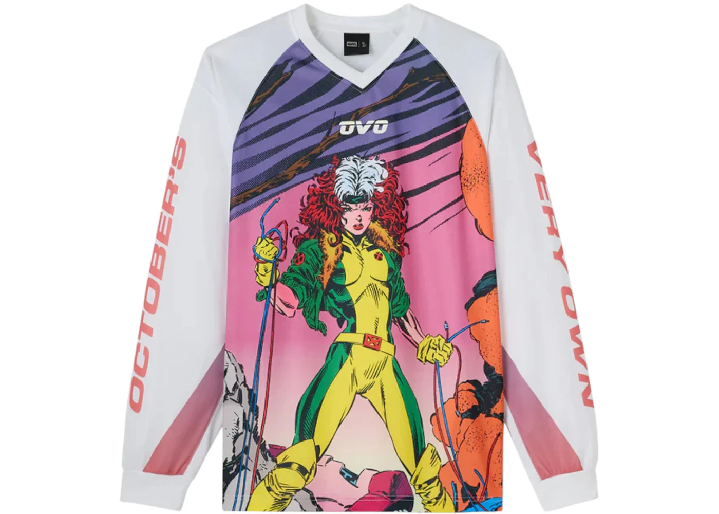 OVO x Marvel Rogue Snocross Jersey White