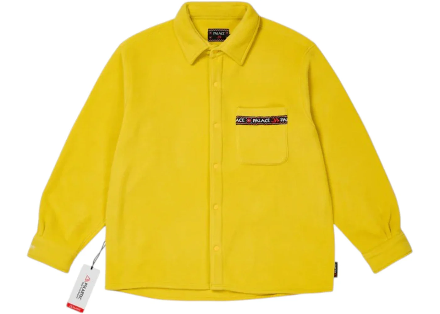 Palace Polartec Om Fleece Overshirt Saffron