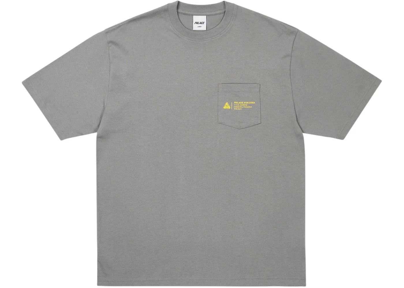 Palace Shop Locator Pocket Fukuoka T-Shirt Charcoal
