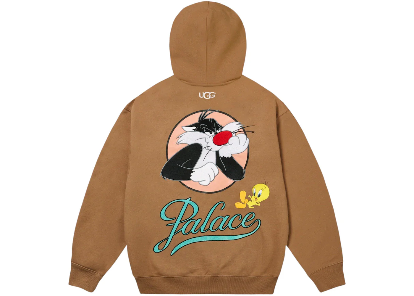 Palace x UGG Looney Tunes Hoodie Chestnut