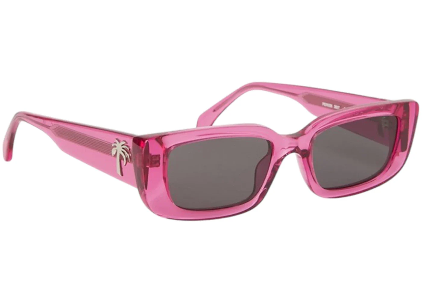 Palm Angels Yosemite Sunglasses Pink Dark Grey Grey (PERI056S24PLA0013007)