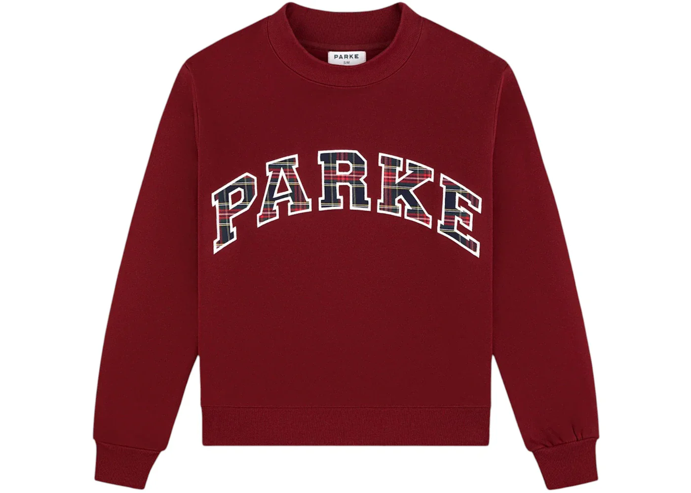 Parke Holiday Plaid Varsity Mockneck Maroon/Plaid