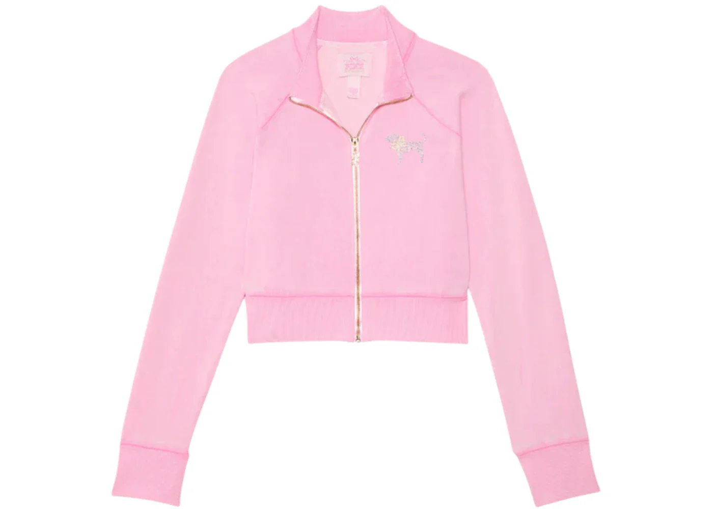 PINK x LoveShackFancy Reissued Full-Zip Sweatshirt Pink Lollipop