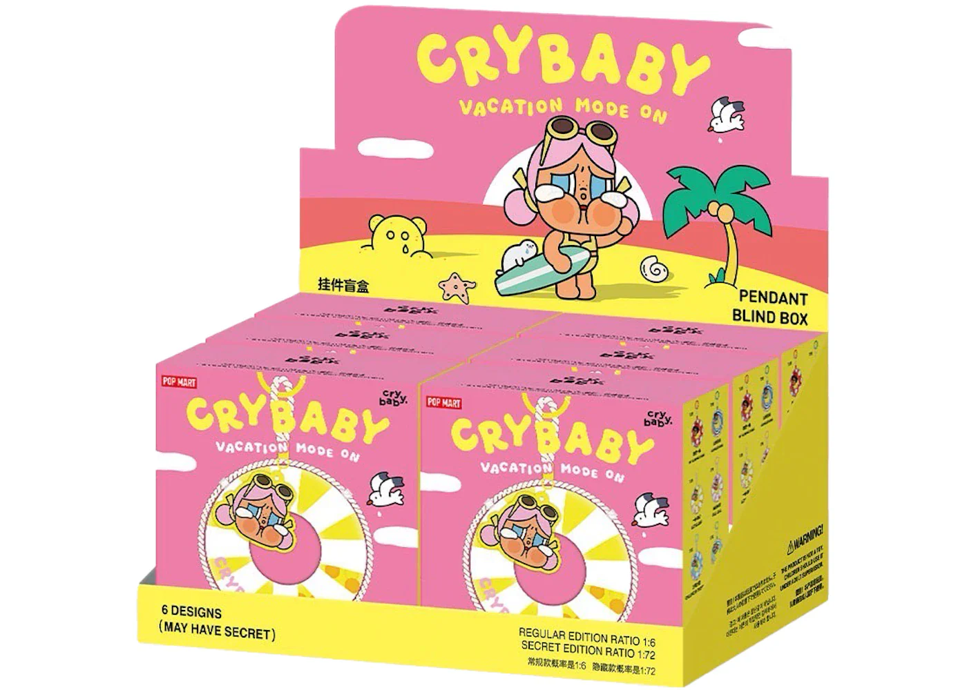 Pop Mart Crybaby Vacation Mode On Series Sealed Case (6 Blind Box)