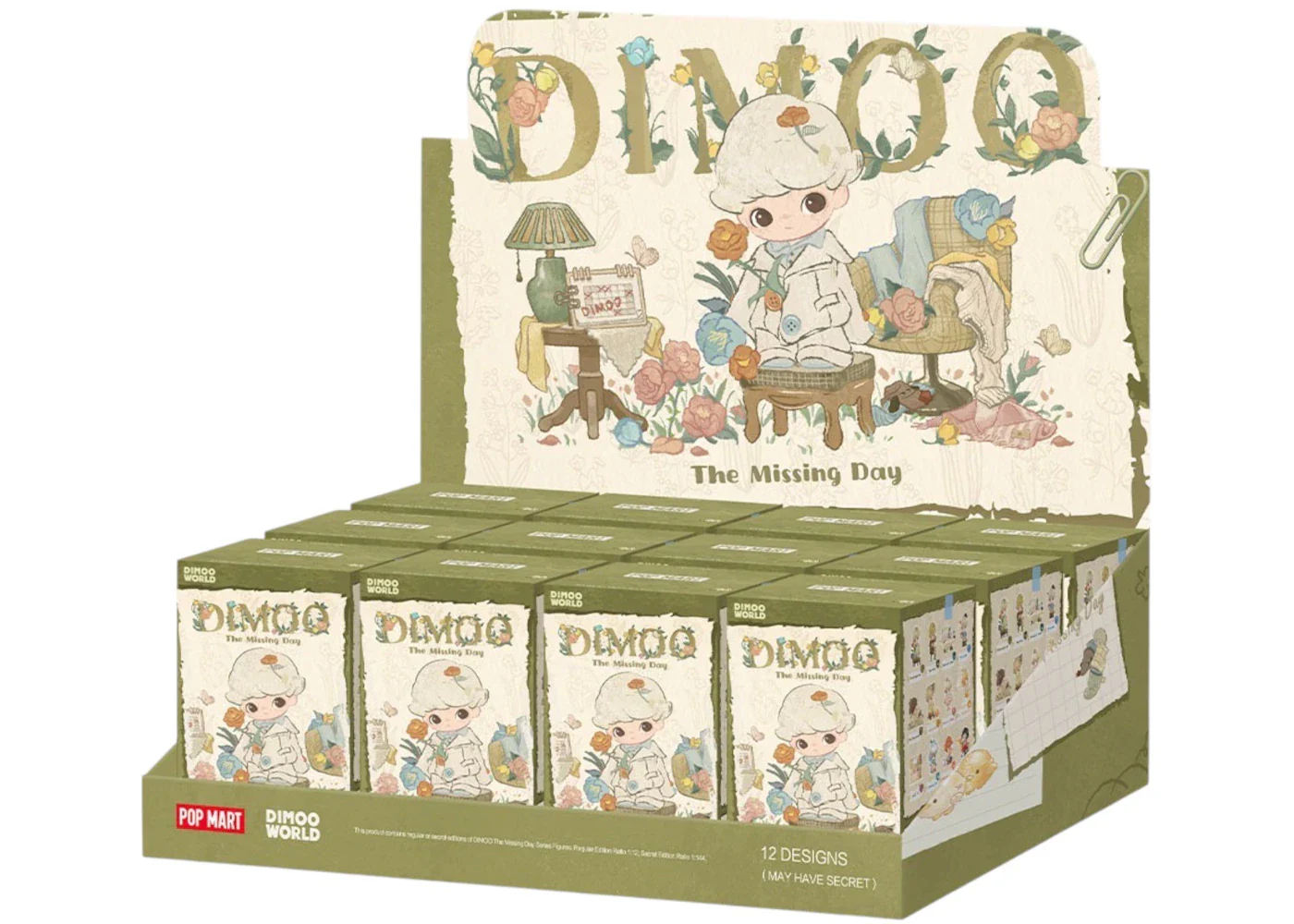 Pop Mart DIMOO The Missing Day Series Figures Sealed Case (12 Blind Boxes)