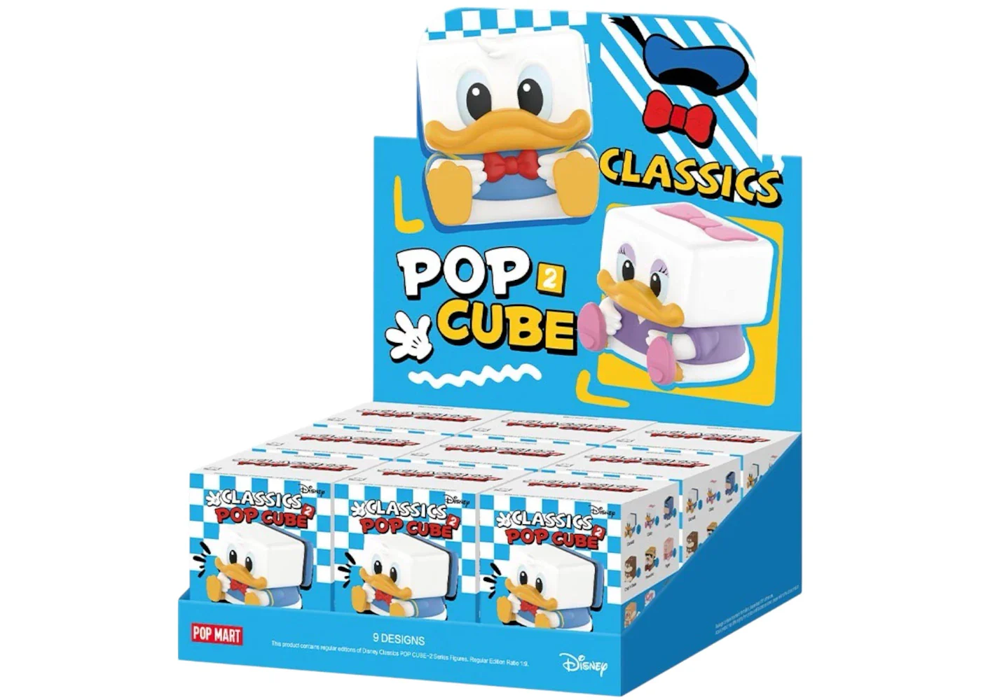 Pop Mart Disney Classics POP CUBE-2 Series Figures Sealed Case (9 Blind Box)
