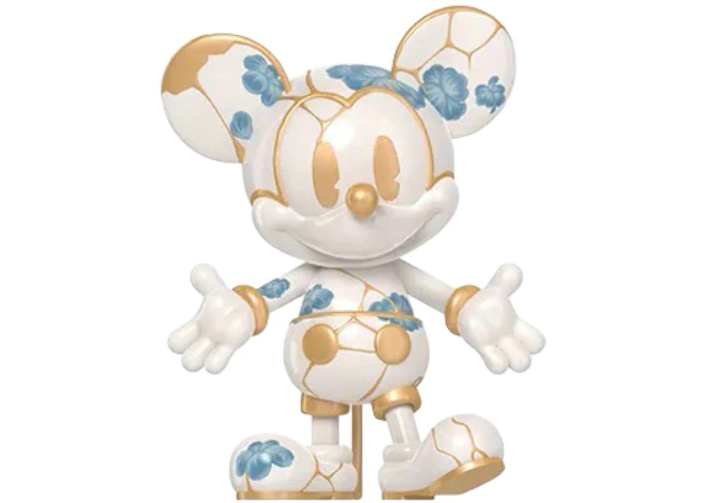 Pop Mart Disney Mickey Boundless Creativity Series Blue and White Porcelain Mickey Figure