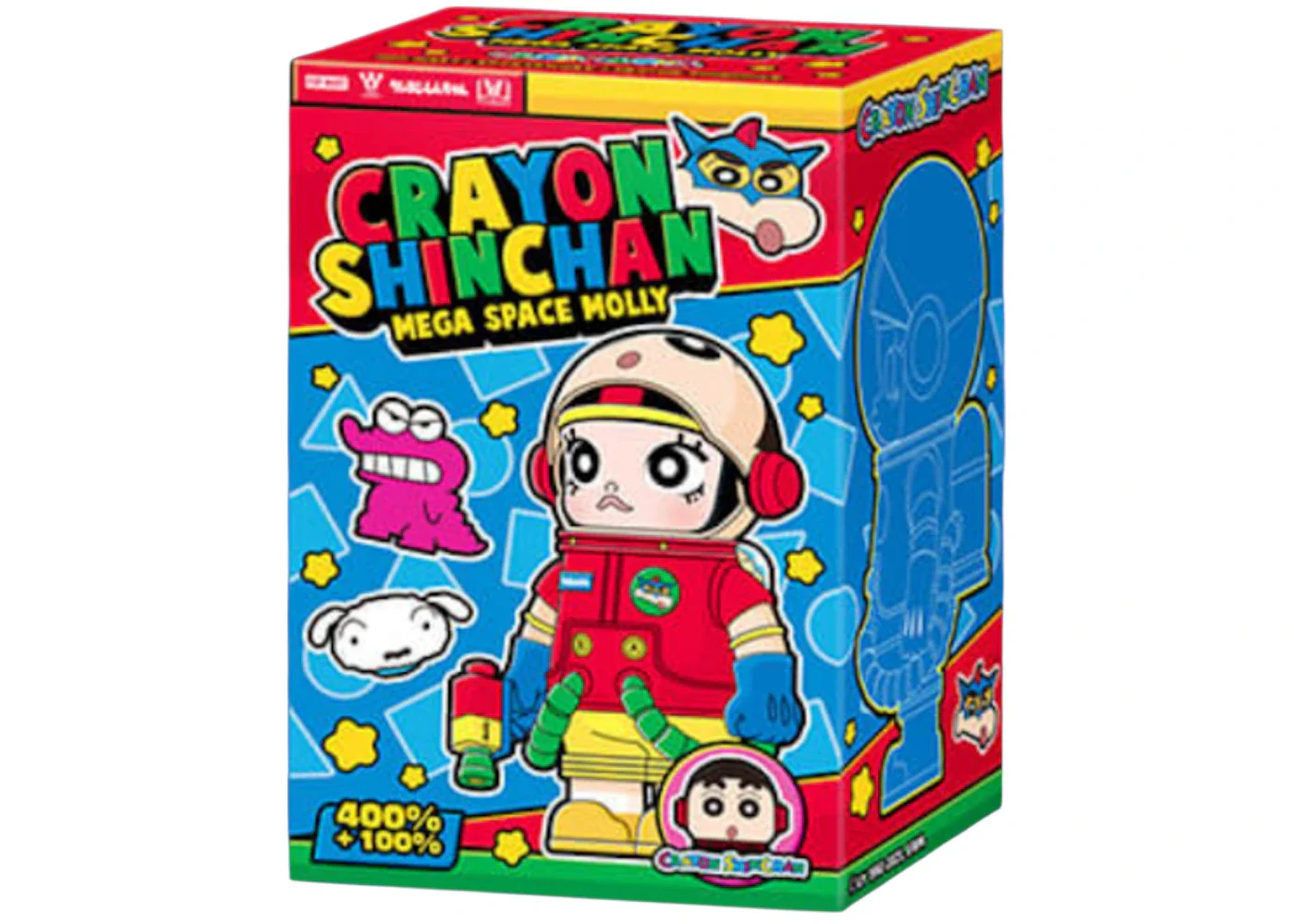 Pop Mart Mega Space Molly Crayon Shinchan Blind Box 100% & 400% Set