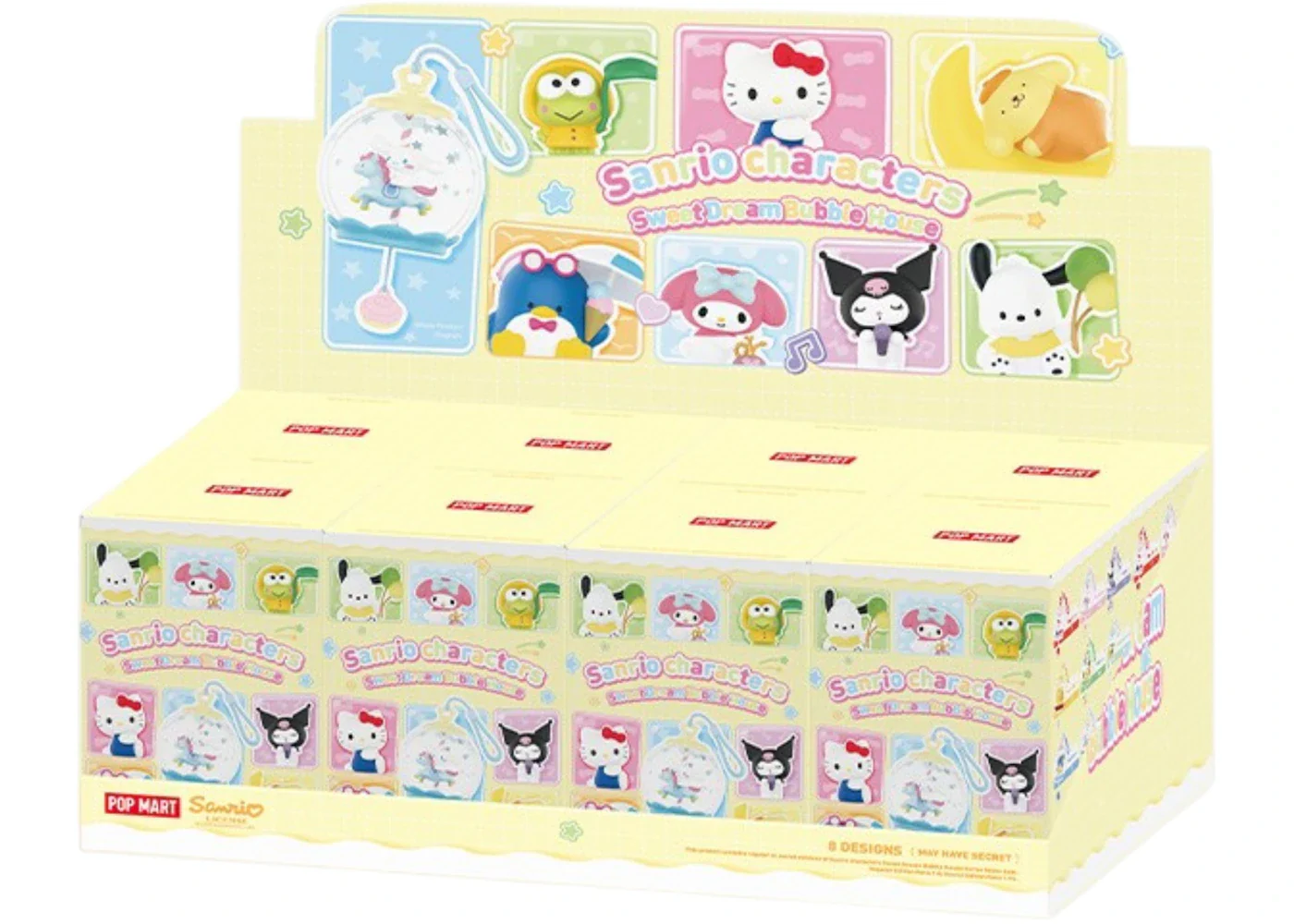 Pop Mart Sanrio Characters Sweet Dream Bubble House Series Scene Sets Figure Sealed Case (8 Blind Boxes)