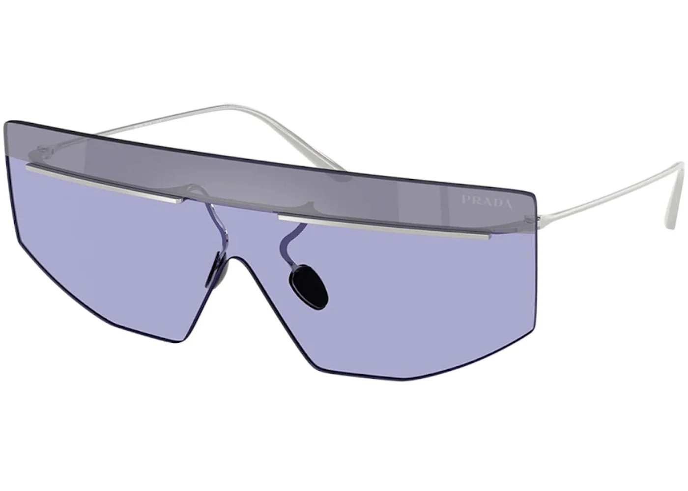 Prada Shield Sunglasses Silver (PR_B55S_1BC70P_40mm)