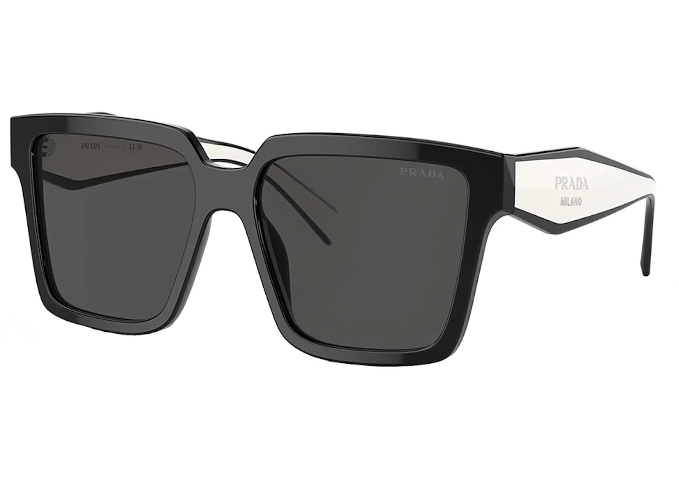 Prada Square Sunglasses Black (PR_24ZS_1AB5S0_56mm)