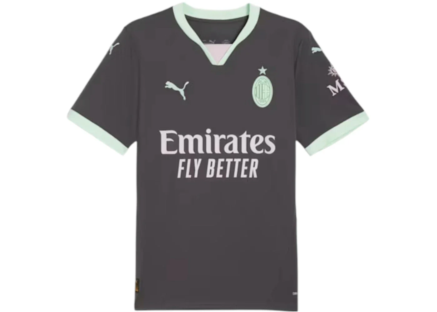 Puma AC Milan 24/25 Replica Third Jersey Shadow Gray/Fresh Mint