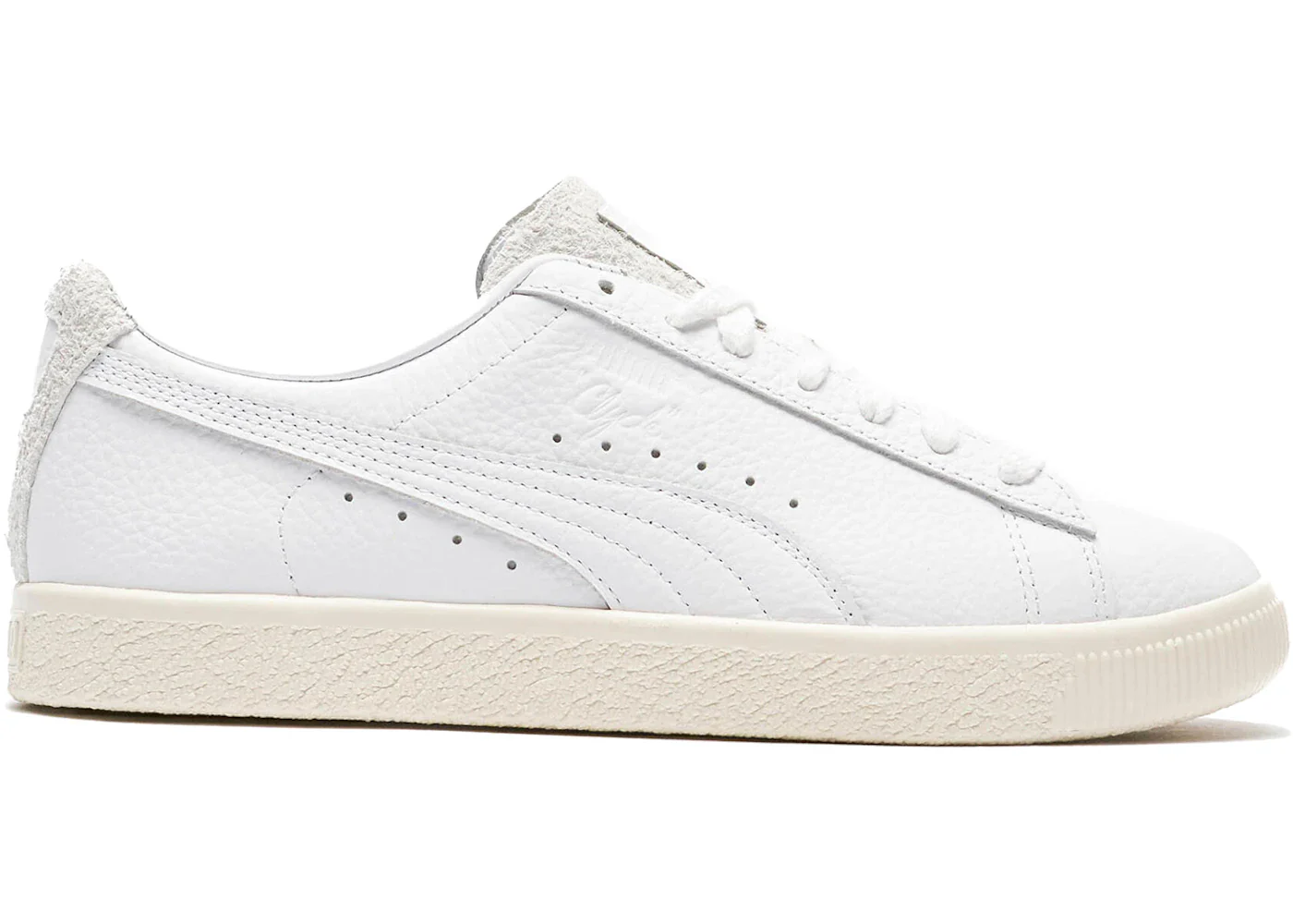 Puma Clyde Premium White Frosted Ivory