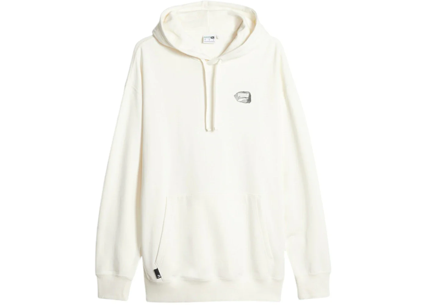 Puma Downtown Graphic Pullover Hoodie Warm White