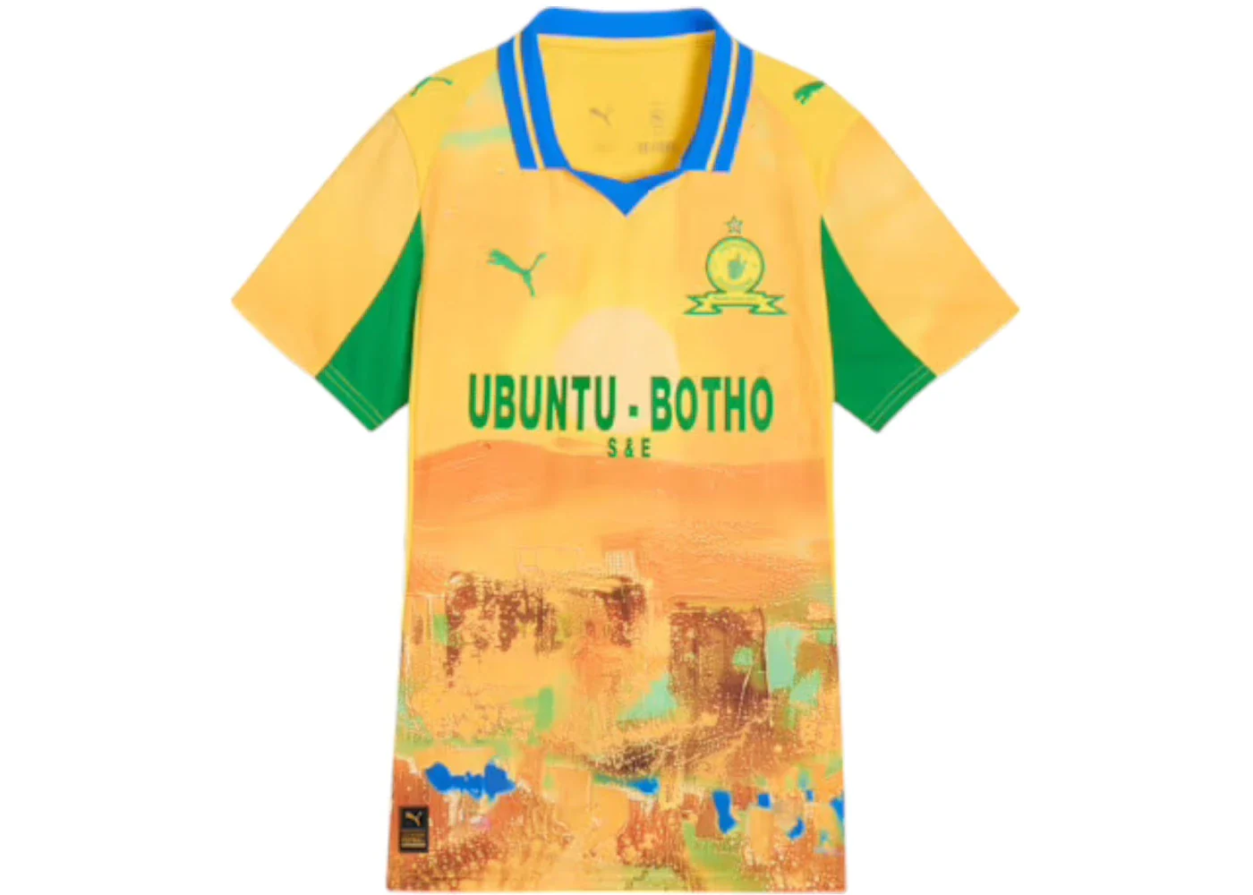 Puma KidSuper Women's Mamelodi Sundowns Replica Jersey Pele Yellow/Fast Green