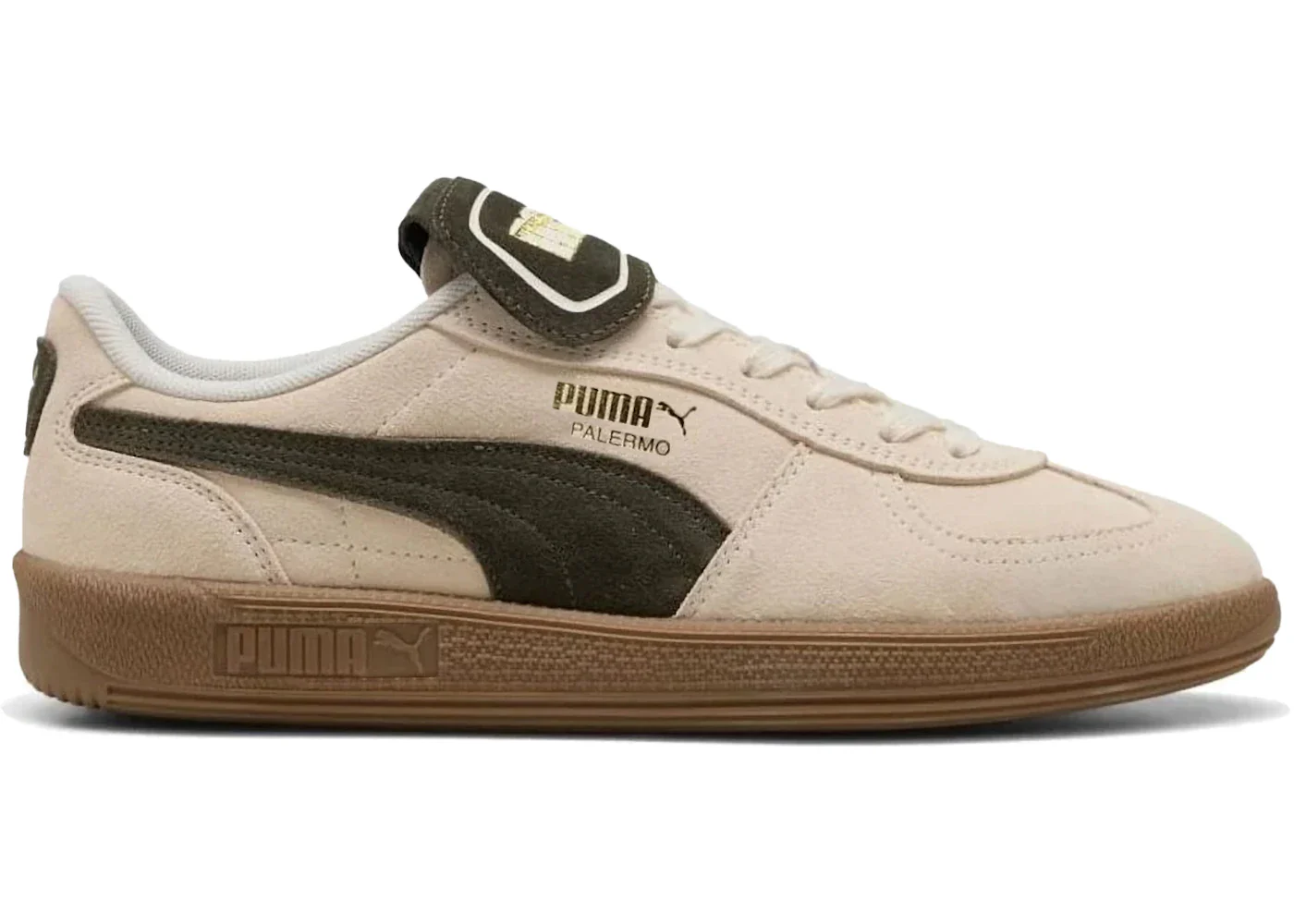 Puma Palermo Premium Suede Light Brown Dark Olive