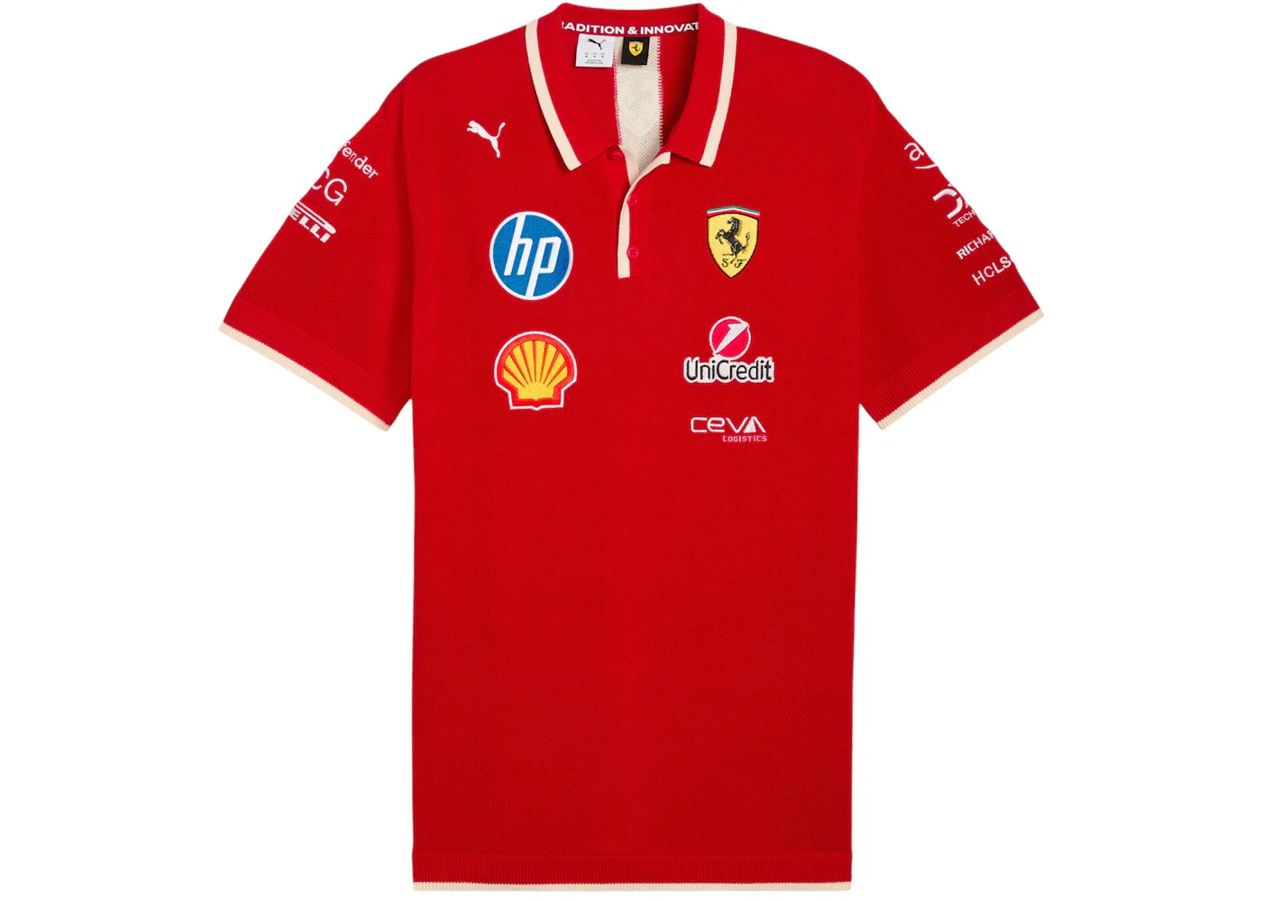 Puma Scuderia Ferrari Team Knitted Polo Red