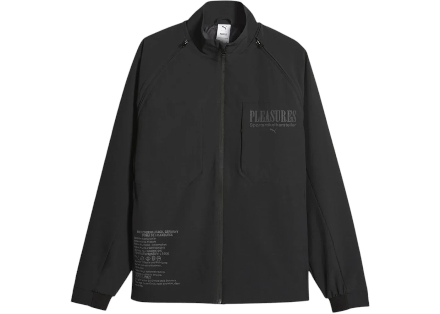 Puma x Pleasures Full Zip Jacket Black