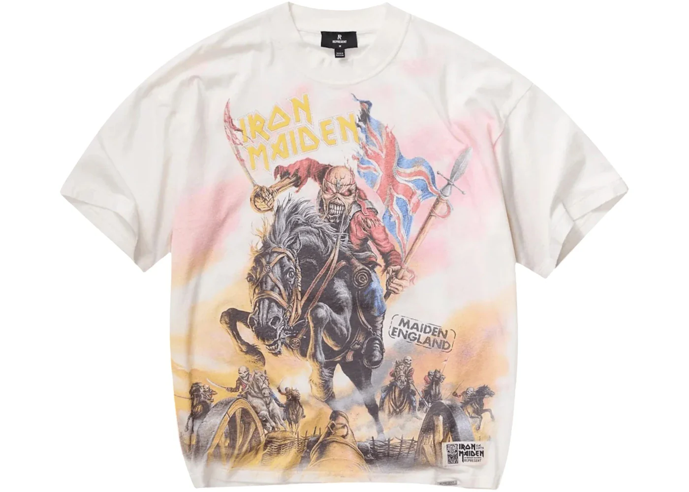 Represent Iron Maiden Steed T-shirt Flat White