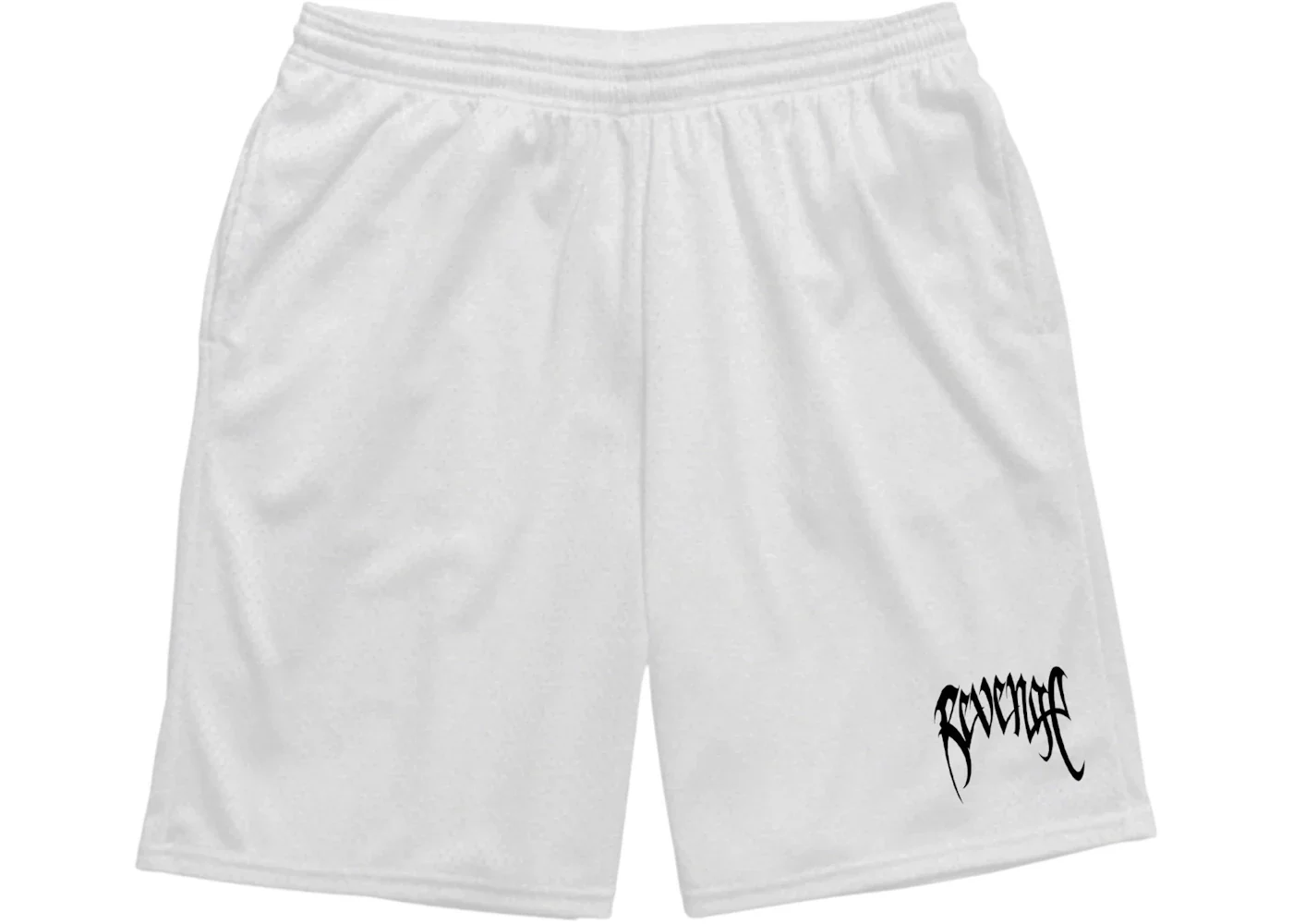 Revenge Basic Mesh Shorts White/Black (SS26)