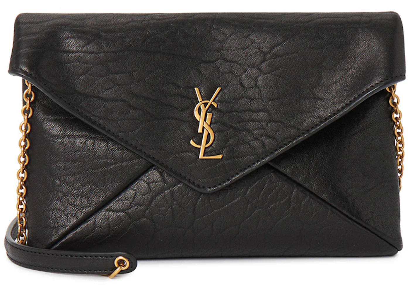 Saint Laurent Cassandra Chain Shoulder Bag Black