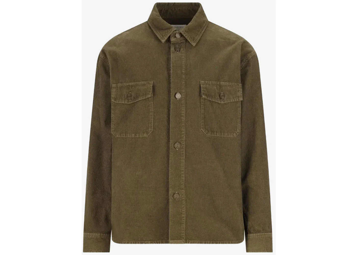 Saint Laurent Db Long Overshirt Hunting Khaki