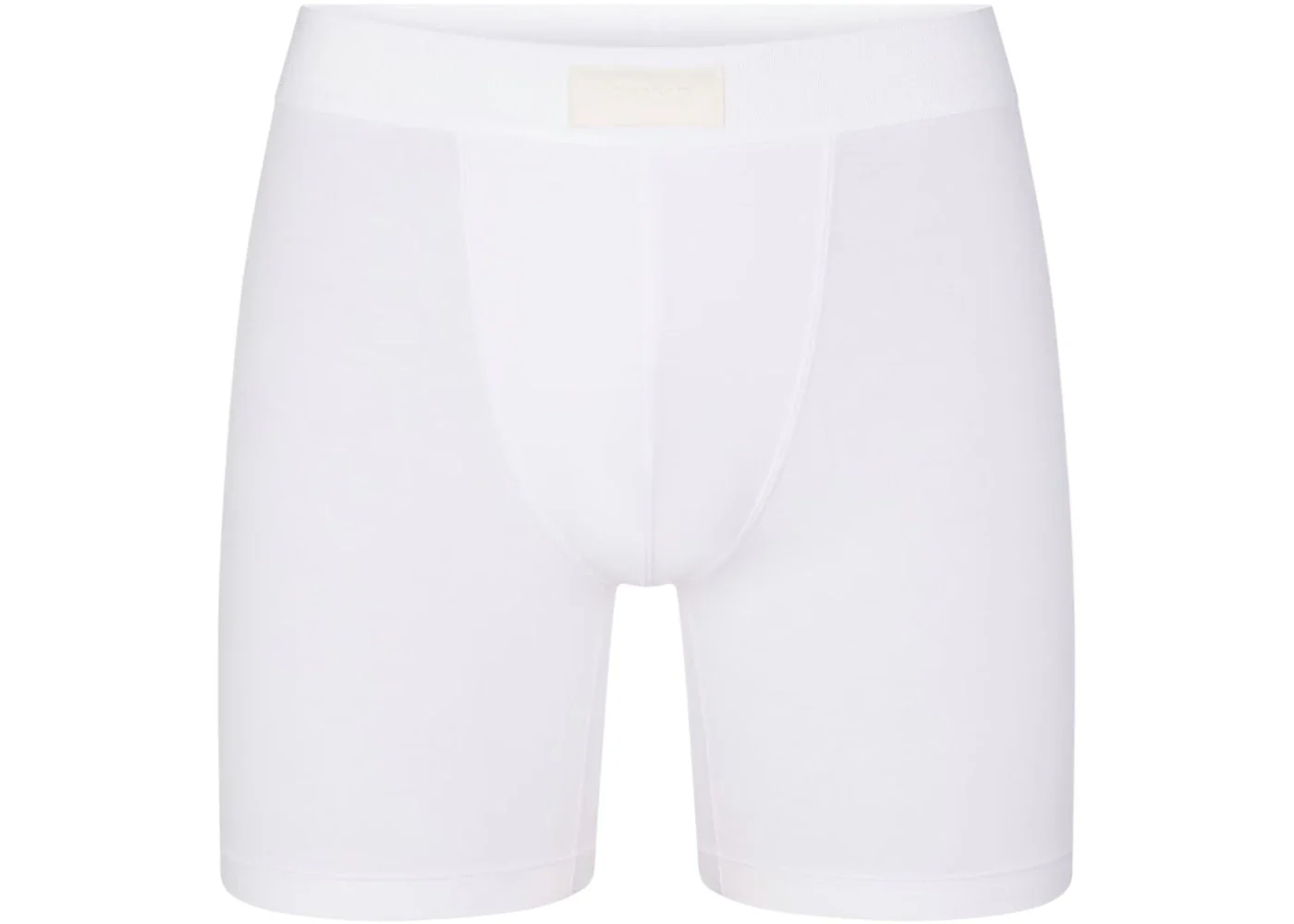 SKIMS Men's 5" Cotton Boxer Brief Chalk
