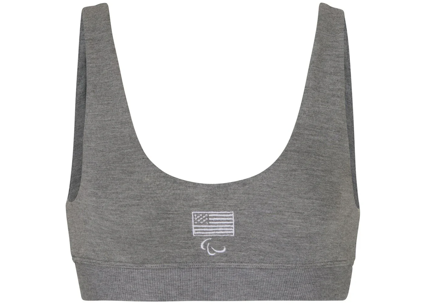 SKIMS Paralympic Capsule Sleep Bra Heather Grey