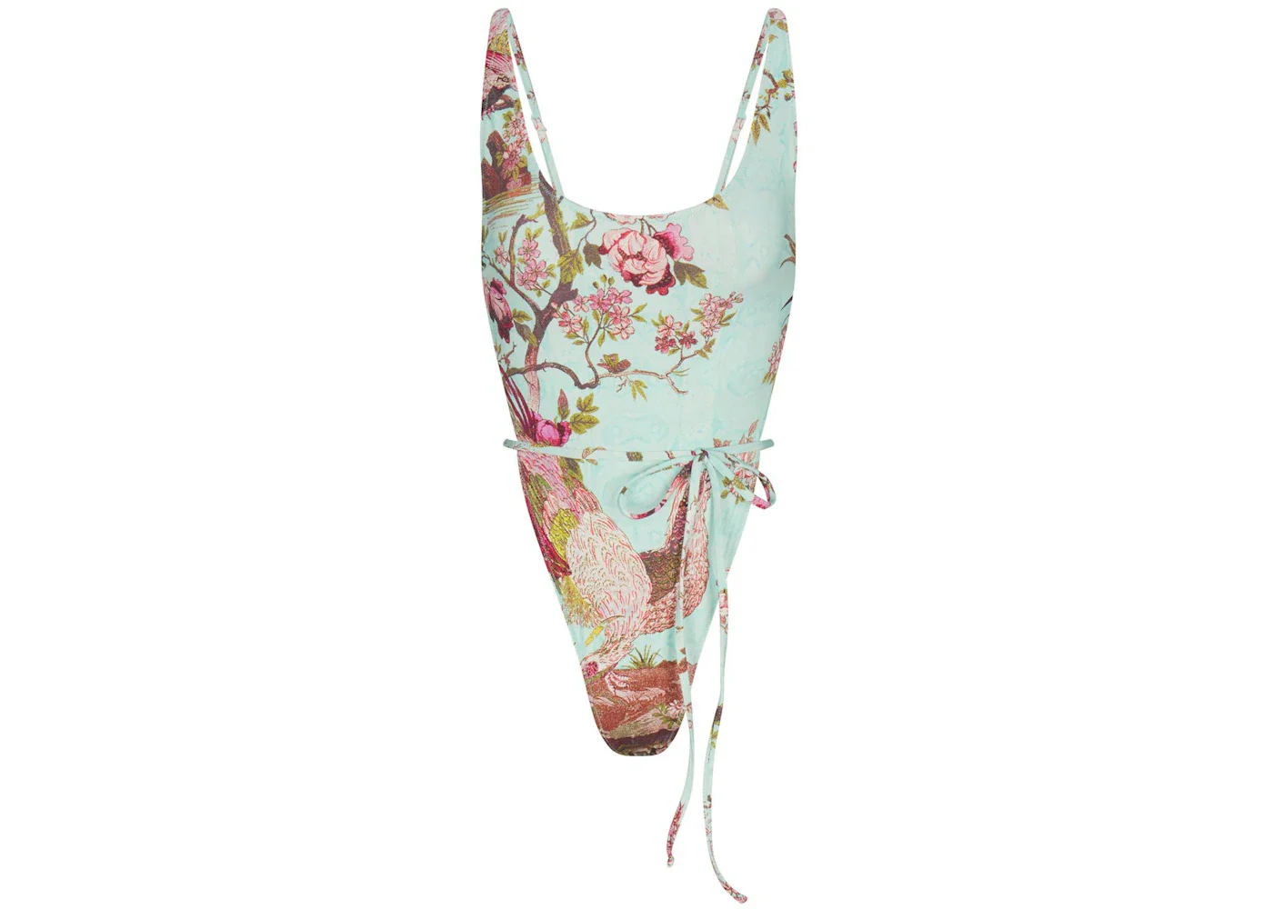 SKIMS x Roberto Cavalli Tie Waist One Piece Fagianella Print