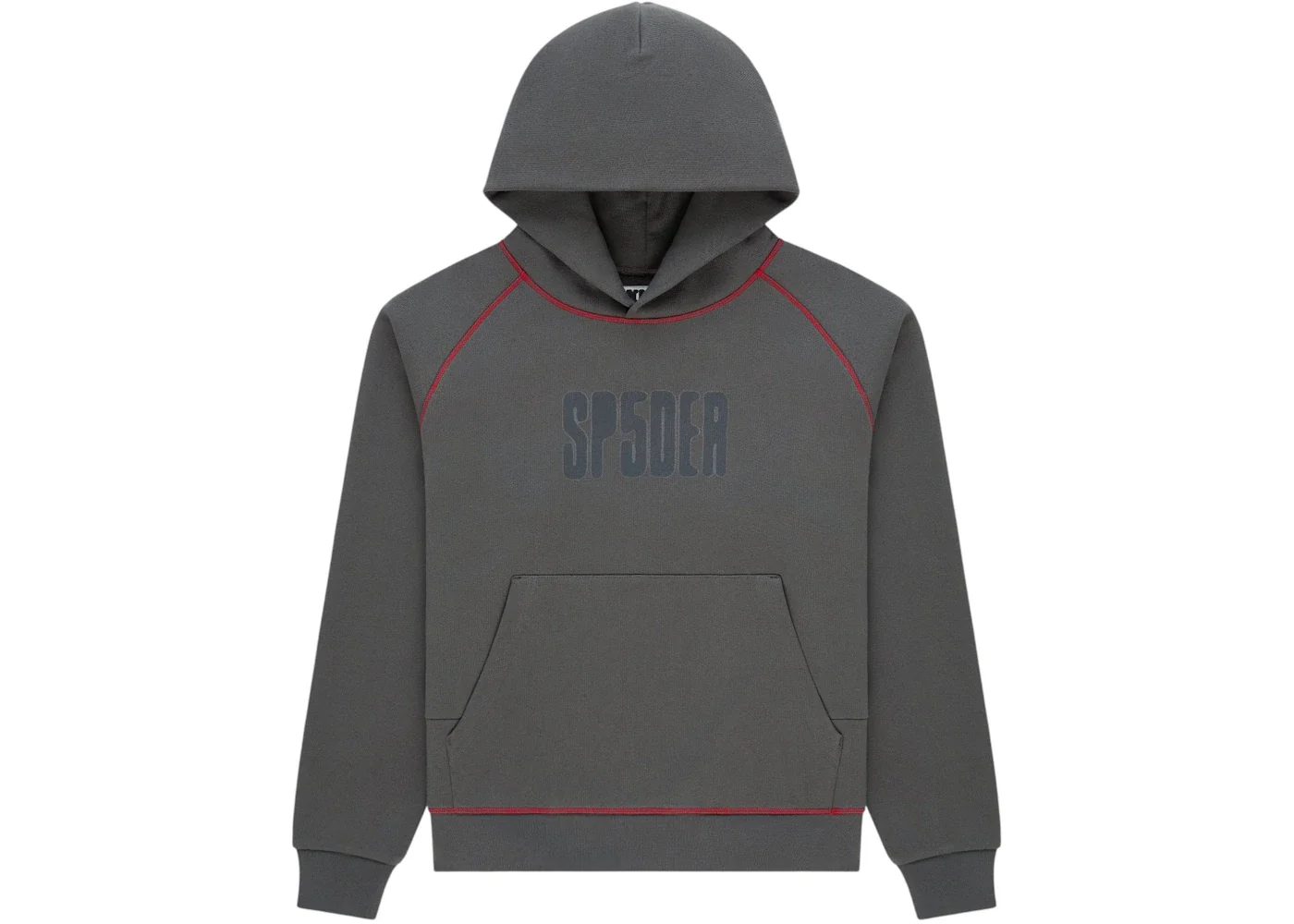Sp5der Archive Contrast Hoodie Slate Grey