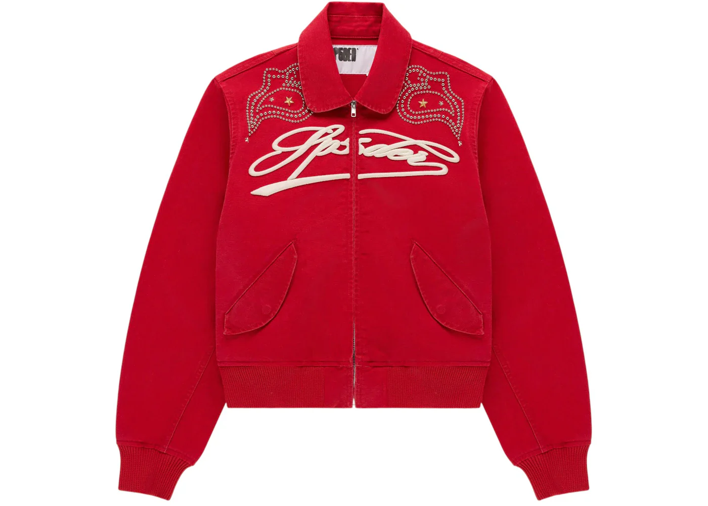 Sp5der R-05 Script Bomber Jacket Red