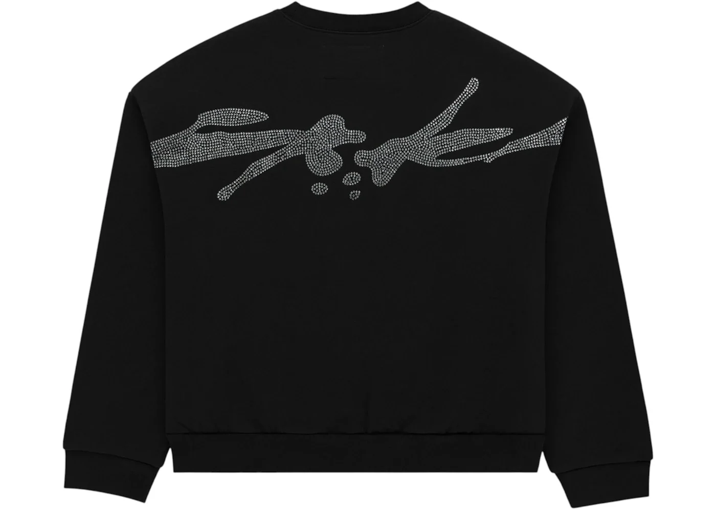 Sp5der Rhinestone TM Crewneck Black