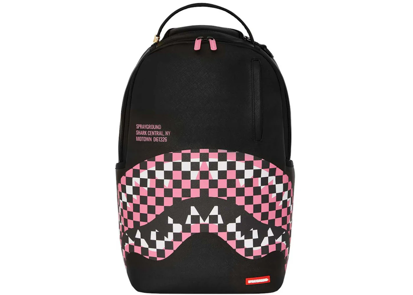 Sprayground Fly Knit Mouth DLX Satin Backpack Black/Pink